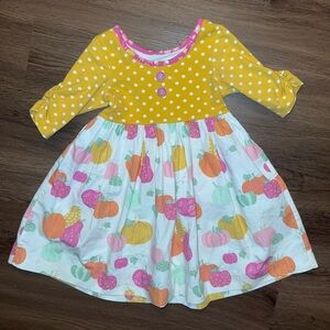Eleanor Rose Pumpkin Dress (3/4T)